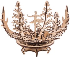 Fiore portagioie  in legno