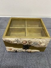 Portagioie in legno color oro