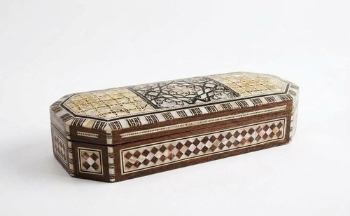 Portagioie legno intarsiato - legno,