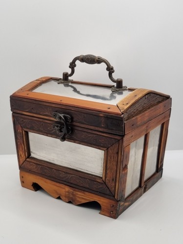 Vintage wooden storage box - wooden,