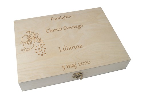 Scatola legno 29x20x7 cm - scatola,