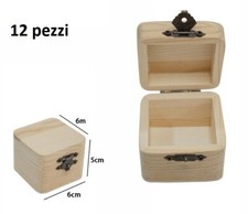x Set 12 Scatoline In Legno