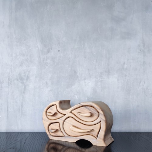 Handmade wooden hardwood wave